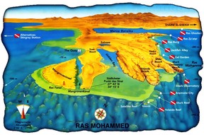 Mappa di Ras Mohammed